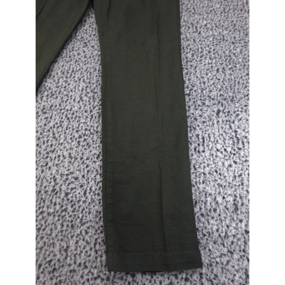 Banana Republic Trousers Mens‎ 33x34 Olive Green Good Herringbone Chino Pants